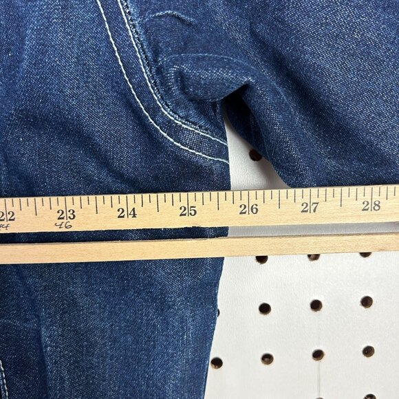 FUBU Denim Y2K Trucker Jacket Mens Large 90s Streetwear Blue Full Zip READ Skate - Picture 8 of 10